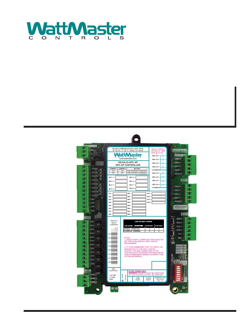 Orion System GPC-XP Controller User Manual | 60 pages