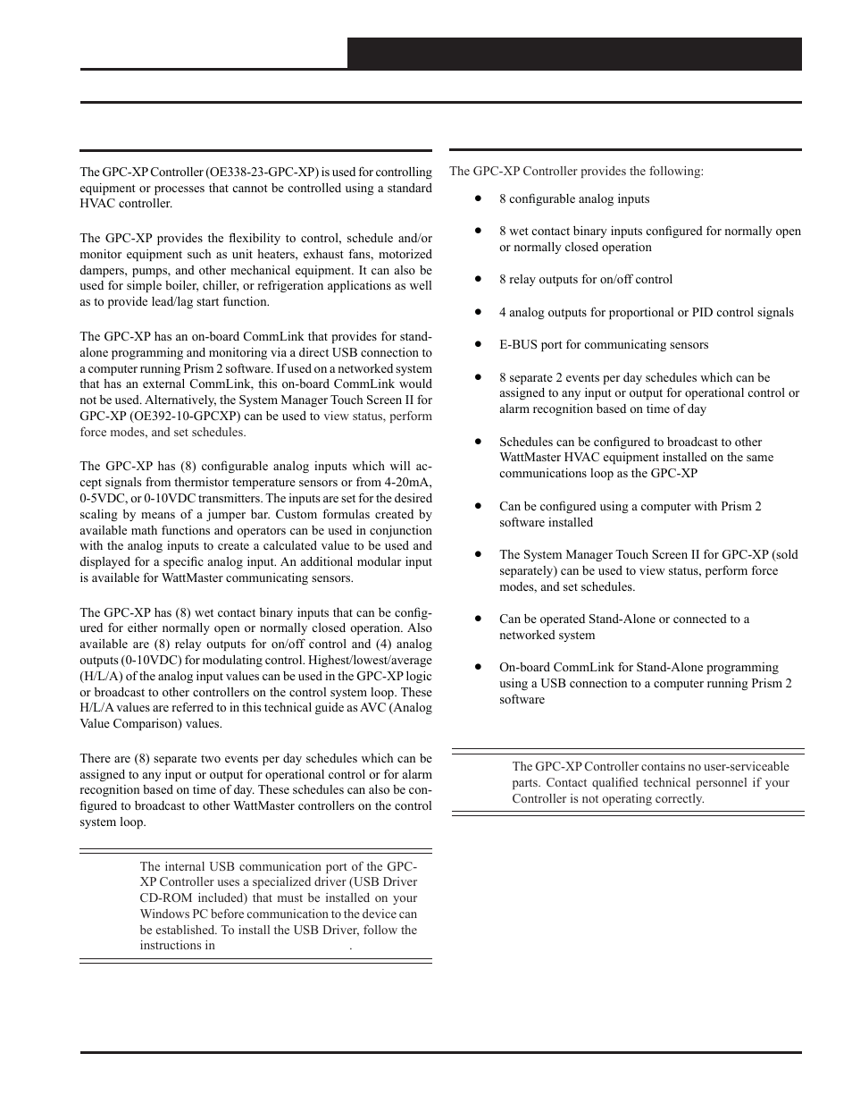 Overview, Gpc-xp controller | Orion System GPC-XP Controller User Manual | Page 3 / 60