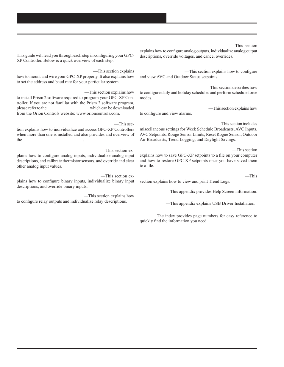 Overview, Step-by-step guide | Orion System GPC-XP Controller User Manual | Page 4 / 60