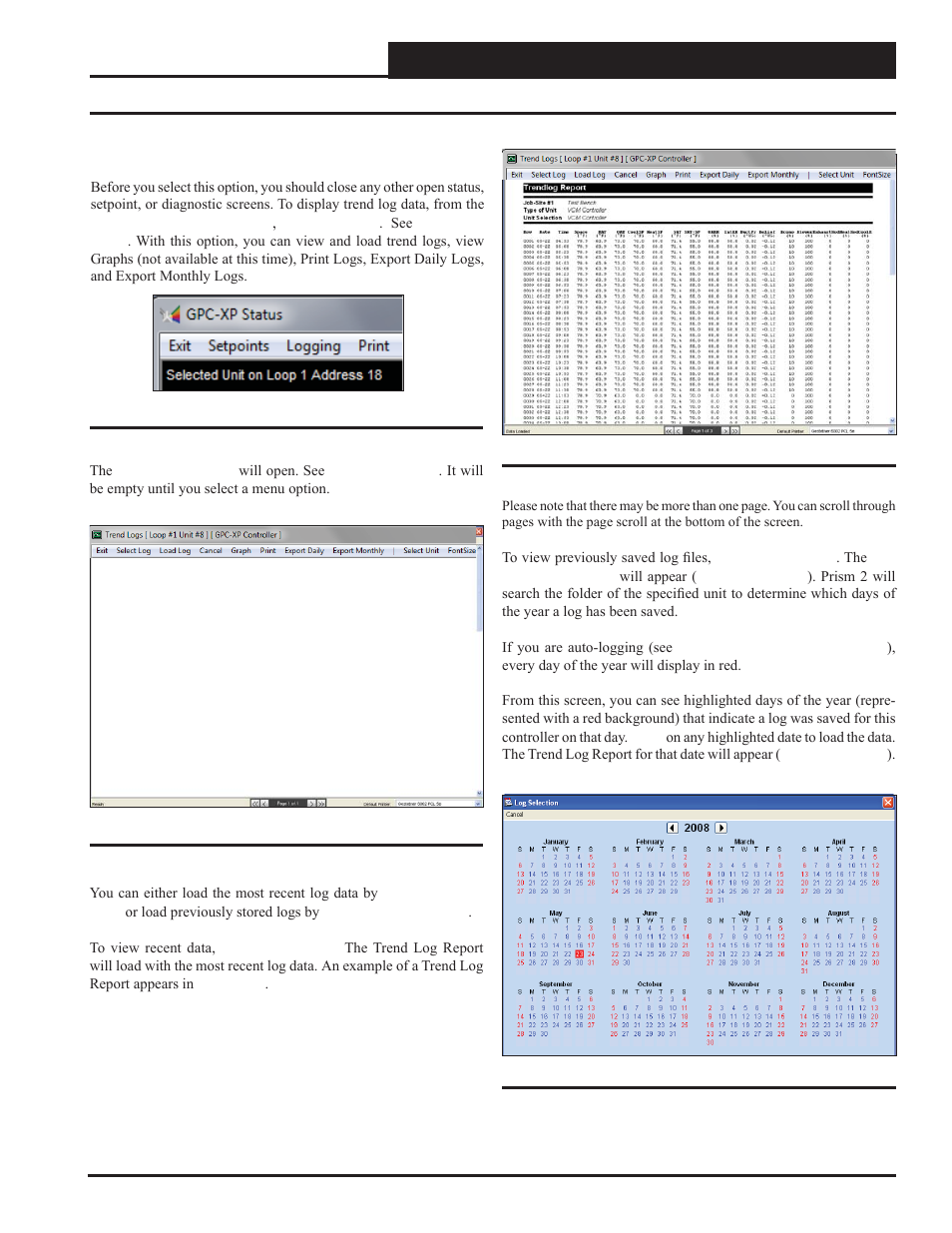 Trend logging and printing | Orion System GPC-XP Controller User Manual | Page 45 / 60