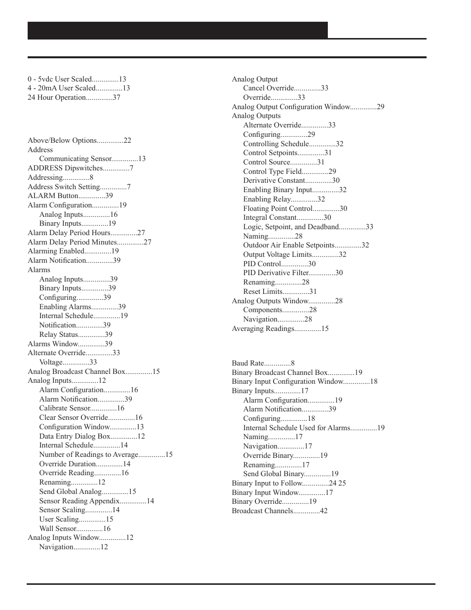 Index | Orion System GPC-XP Controller User Manual | Page 54 / 60