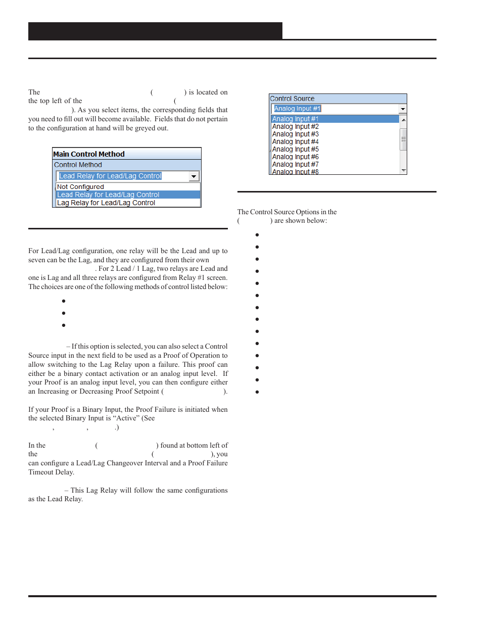 Control method and control source, Lead/lag controller technical guide 22 | Orion System Lead Controller User Manual | Page 22 / 56