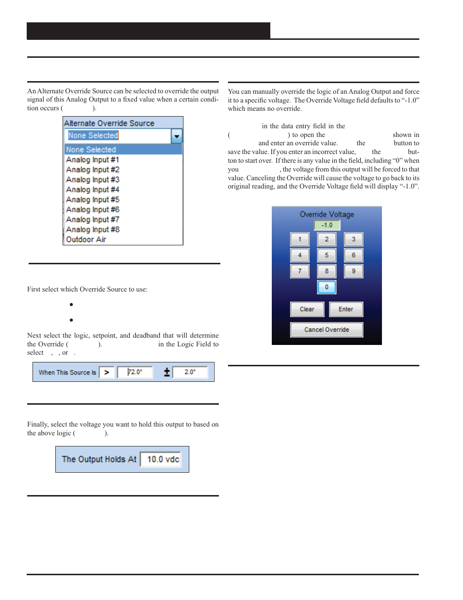 Alternate override and override | Orion System Lead Controller User Manual | Page 30 / 56