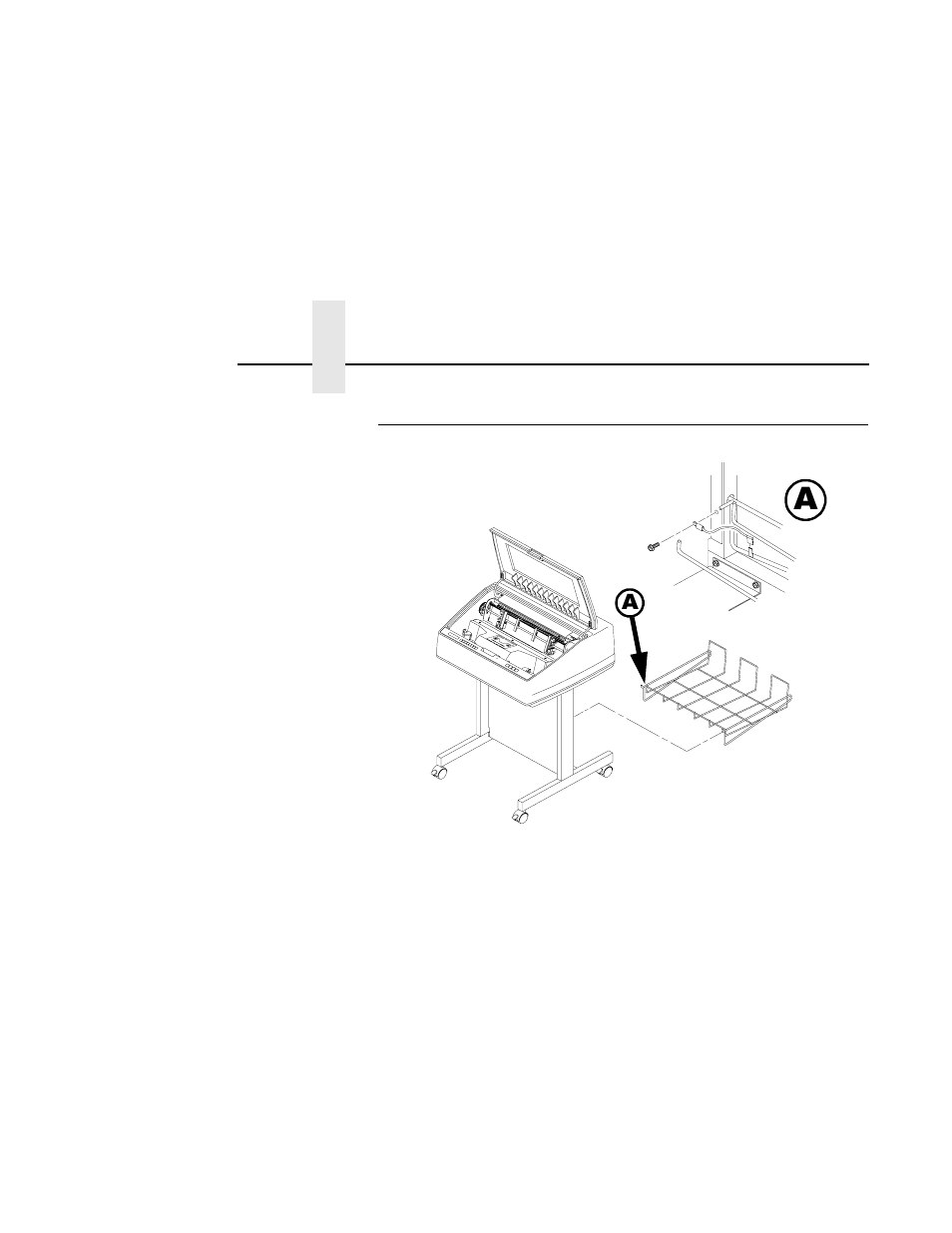 Attach the output basket (pedestal model) | Compaq 5532 User Manual | Page 26 / 238
