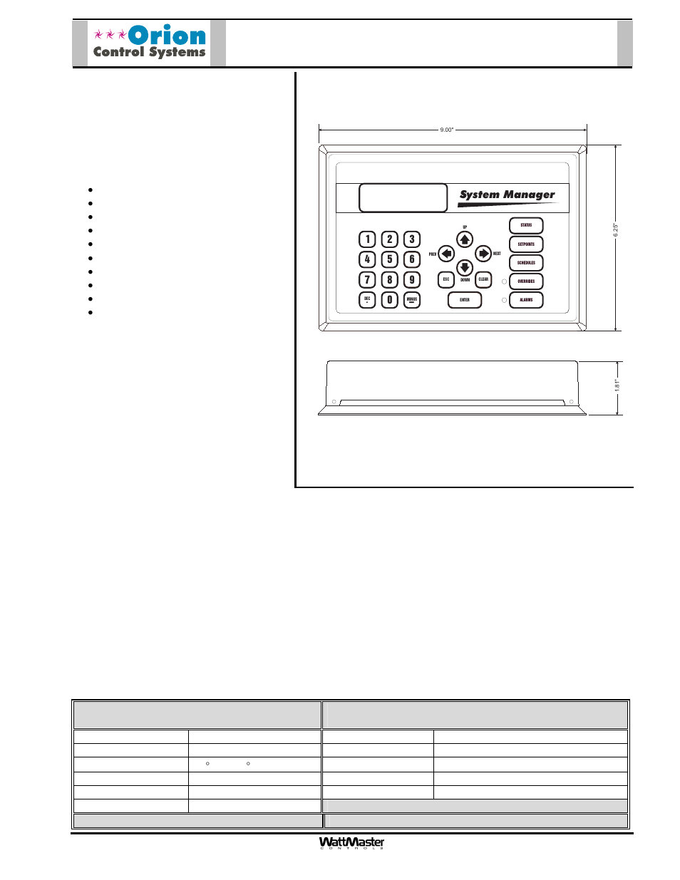 Description, Mounting | Orion System OE361-13 CommLink 5 User Manual | Page 4 / 10