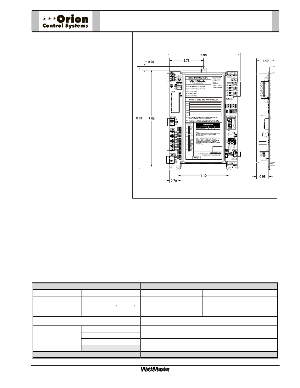 Description, Mounting | Orion System OE338-23-XX User Manual | Page 3 / 6