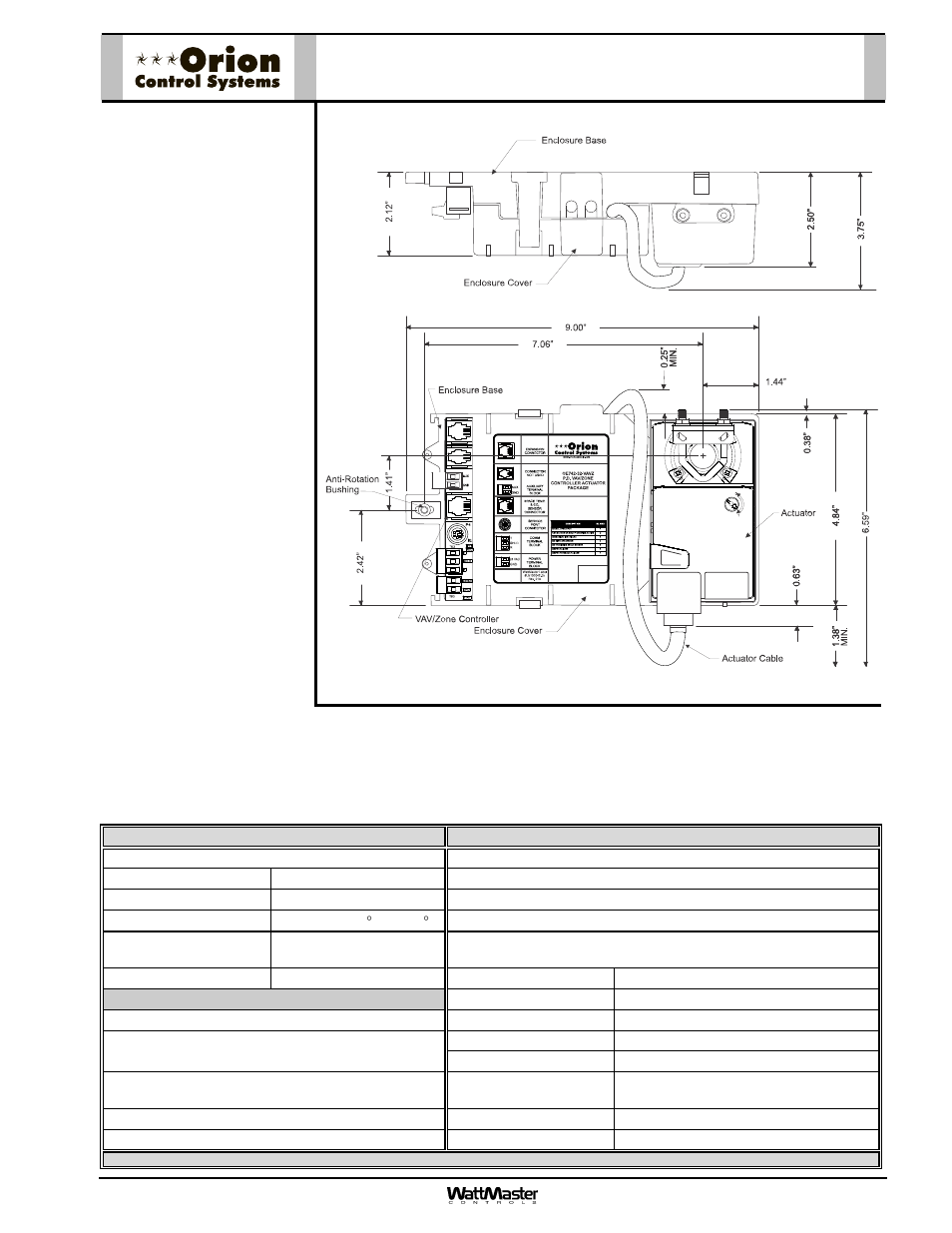 Orion-oe742-32-vavz-zcap-sub-01a, Description, Mounting | Orion System OE742-XX-VAVZ User Manual | Page 2 / 40