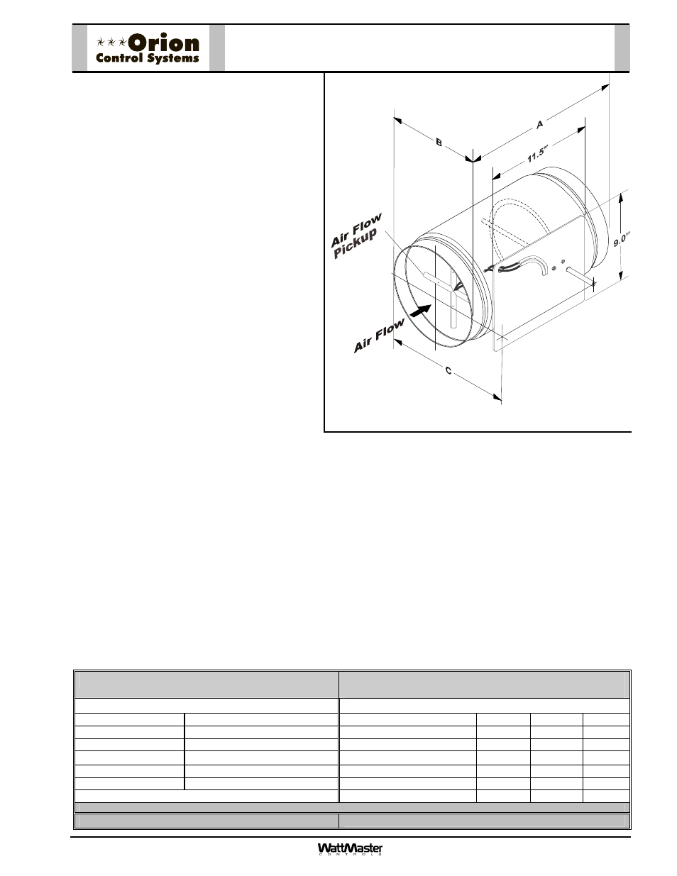 Wm-ravpi-sub-01e-06-12, Oe524-xx-pi round pressure independent zone damper | Orion System OE742-XX-VAVZ User Manual | Page 22 / 40