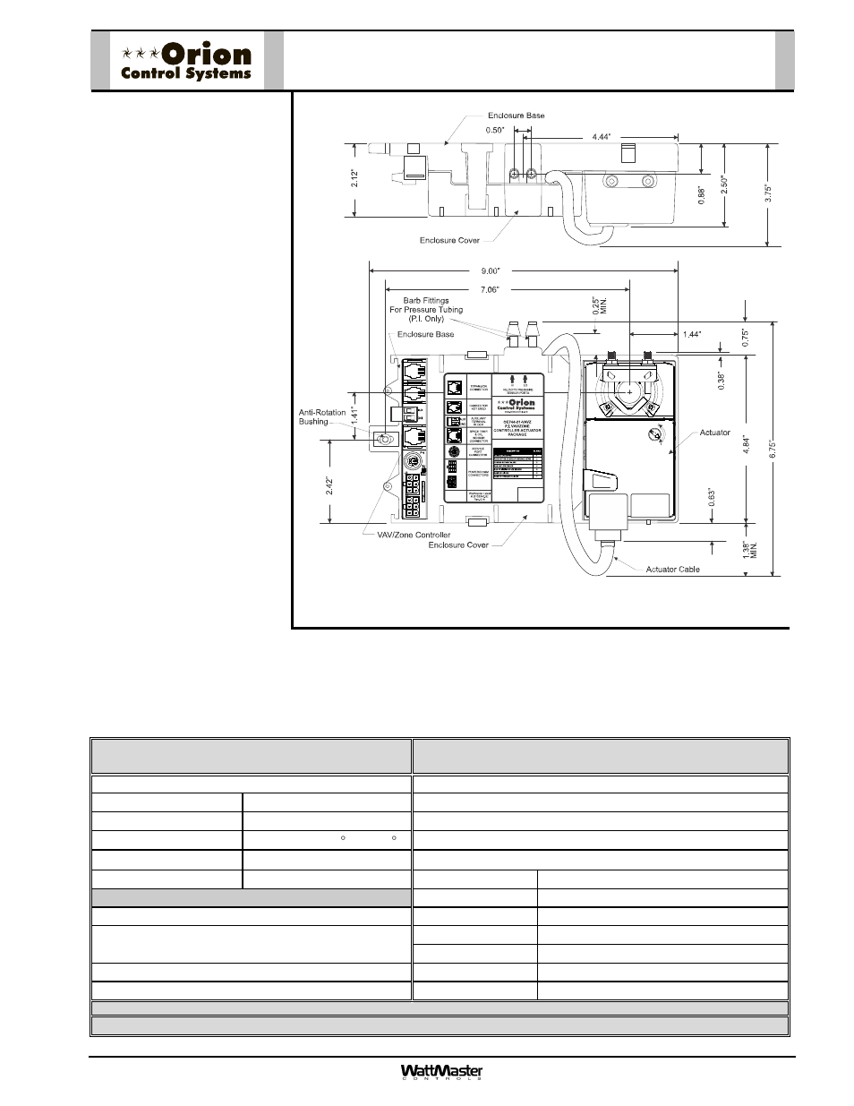 Orion-oe744-31-vavz-zcap-sub-01b | Orion System OE742-XX-VAVZ User Manual | Page 3 / 40