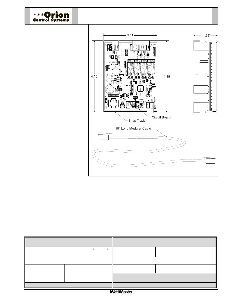 Orion-oe325-01-4relayw-analogoutputexpbrd-1a | Orion System OE742-XX-VAVZ User Manual | Page 5 / 40