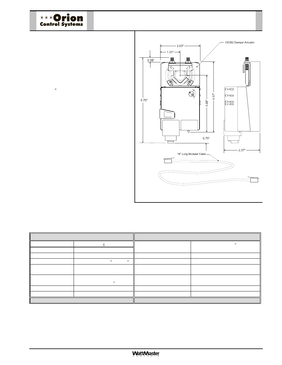 Orion System OE742-XX-VAVZ User Manual | Page 7 / 40