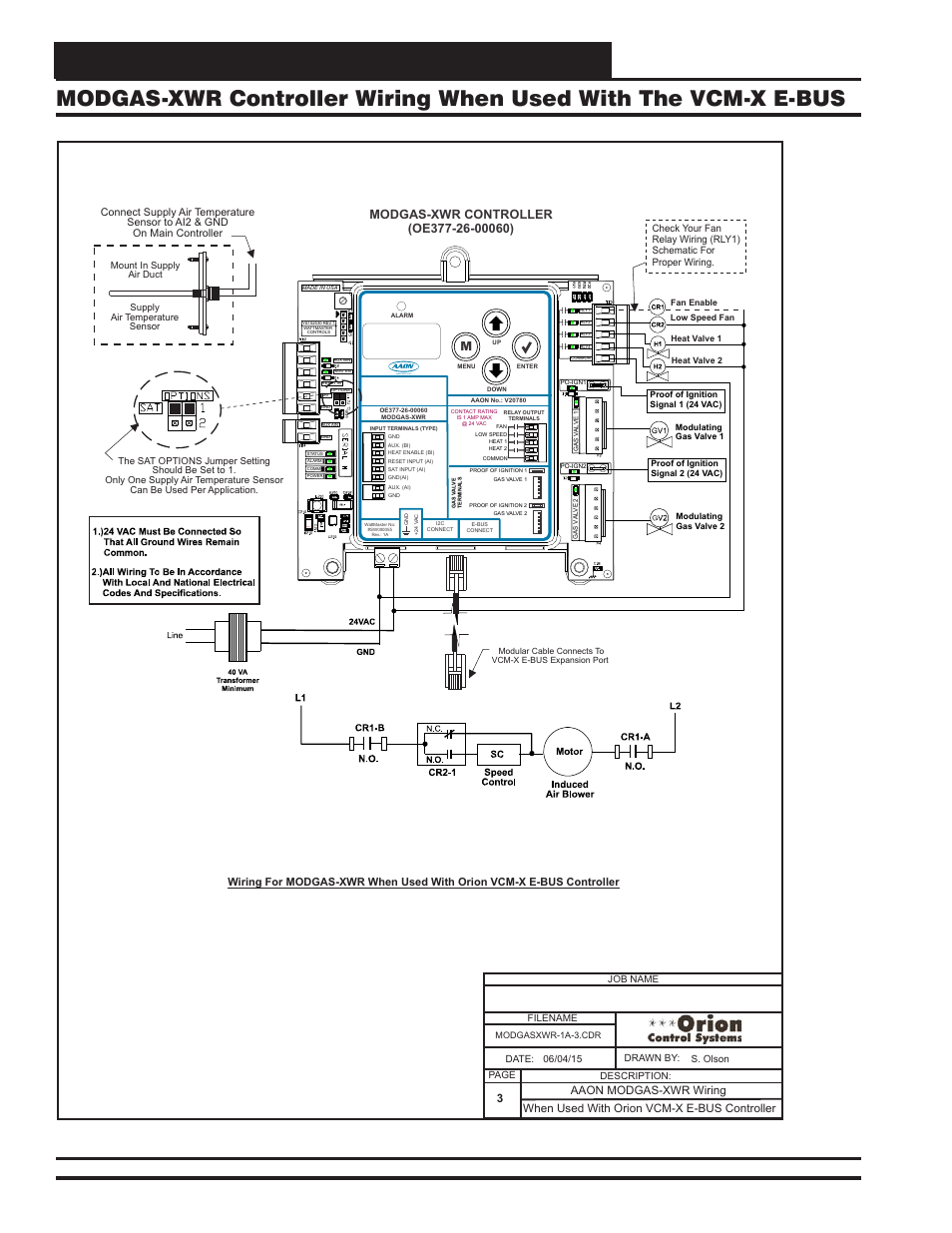 Module wiring & connections, Vcm-x component & systems wiring 106, Anode an od e an o d e | When used with orion vcm-x e-bus controller | Orion System VCM-X E-BUS Component User Manual | Page 106 / 128
