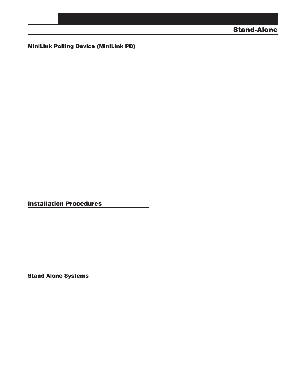 System installation stand-alone, Vcm-x component & systems wiring 11, Installation procedures | Orion System VCM-X E-BUS Component User Manual | Page 11 / 128