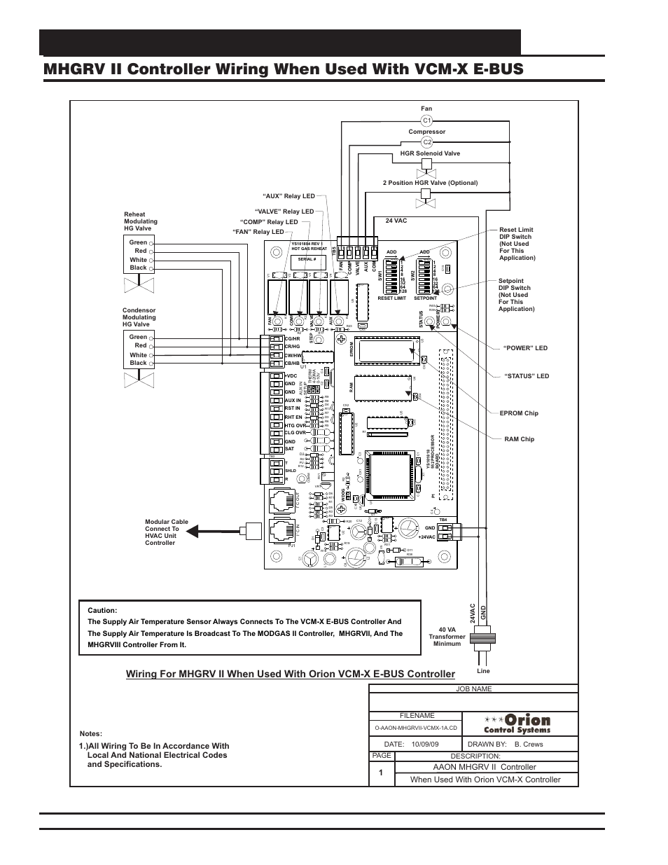 Vcm-x component & systems wiring 112 | Orion System VCM-X E-BUS Component User Manual | Page 112 / 128