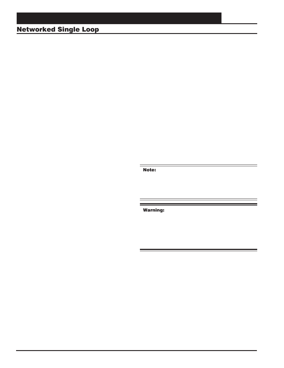 System installation, Networked single loop, Vcm-x component & systems wiring 16 | Orion System VCM-X E-BUS Component User Manual | Page 16 / 128