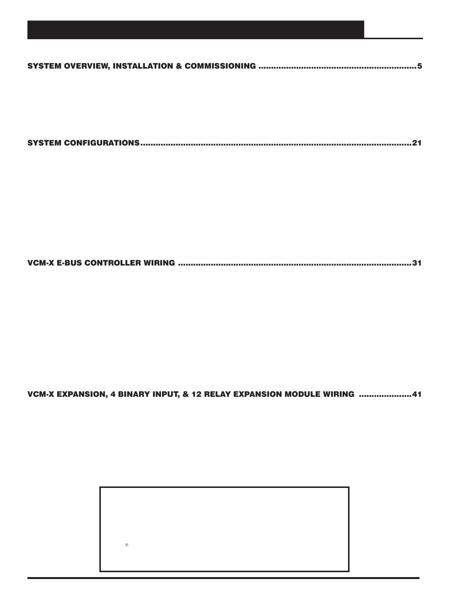 Orion System VCM-X E-BUS Component User Manual | Page 2 / 128