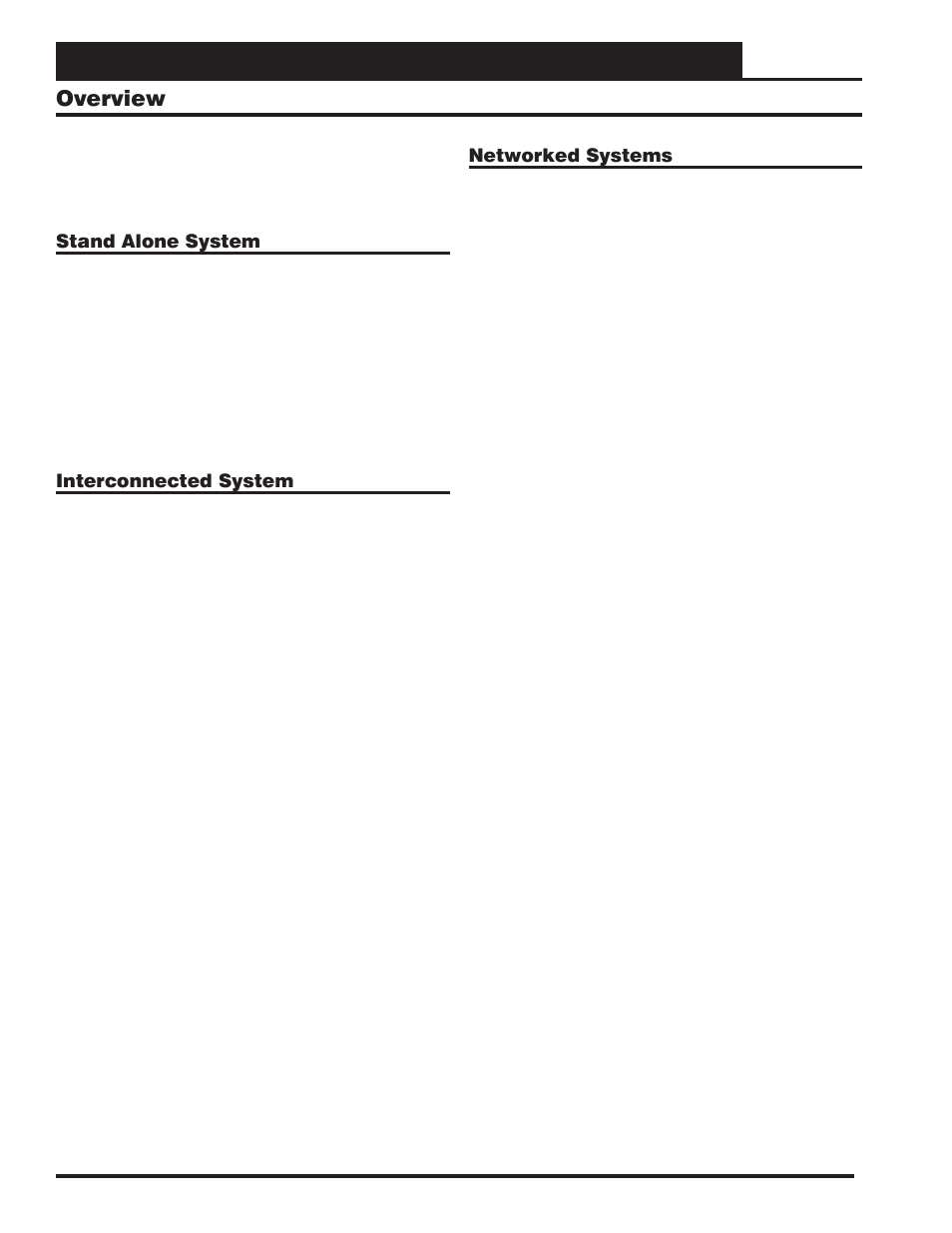 System commissioning overview, Vcm-x component & systems wiring 20, Stand alone system | Interconnected system, Networked systems | Orion System VCM-X E-BUS Component User Manual | Page 20 / 128
