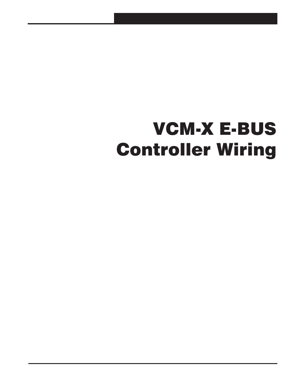 Vcm-x e-bus controller wiring | Orion System VCM-X E-BUS Component User Manual | Page 31 / 128