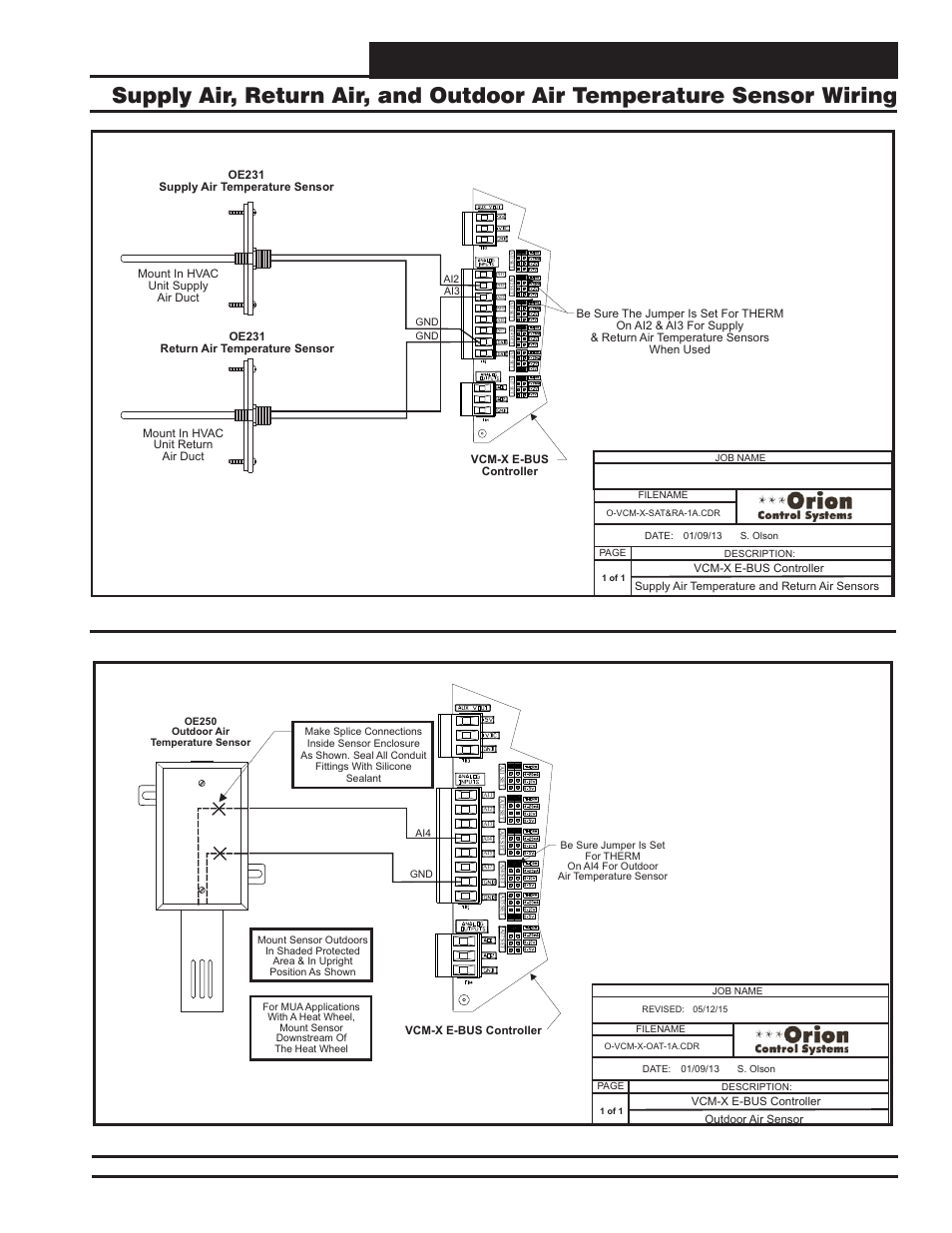 Vcm-x e-bus controller wiring, Vcm-x component & systems wiring | Orion System VCM-X E-BUS Component User Manual | Page 37 / 128