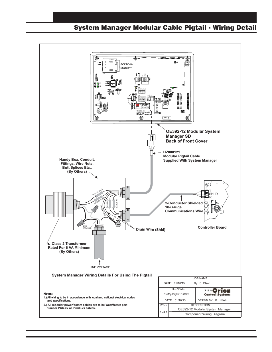 Communication devices, Vcm-x component & systems wiring 71 | Orion System VCM-X E-BUS Component User Manual | Page 71 / 128