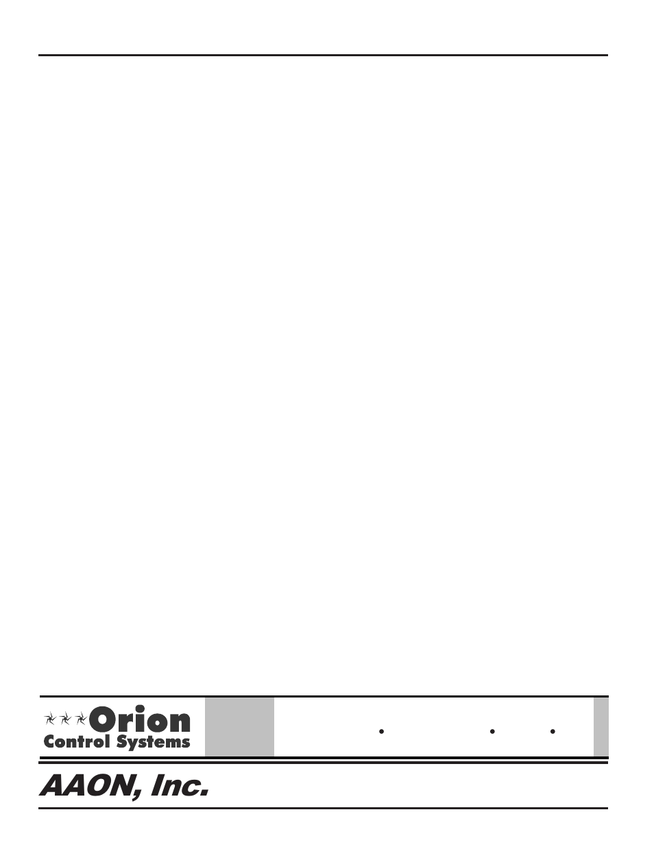 Aaon, inc | Orion System MUA II Controller User Manual | Page 24 / 24