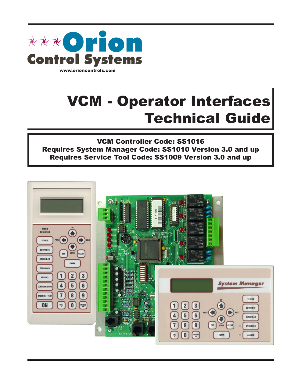 Orion System VCM User Manual | 52 pages