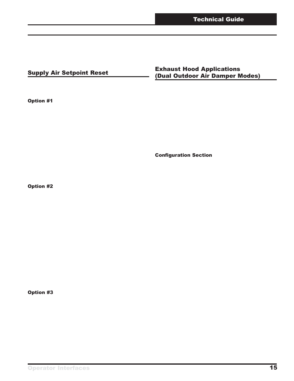 Operator interfaces technical guide 15, Supply air setpoint reset | Orion System VCM User Manual | Page 15 / 52