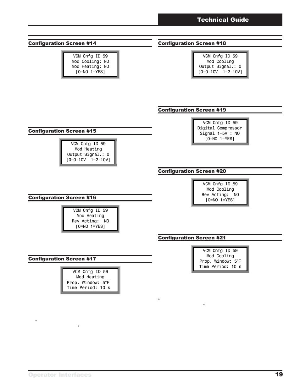 Operator interfaces technical guide 19 | Orion System VCM User Manual | Page 19 / 52