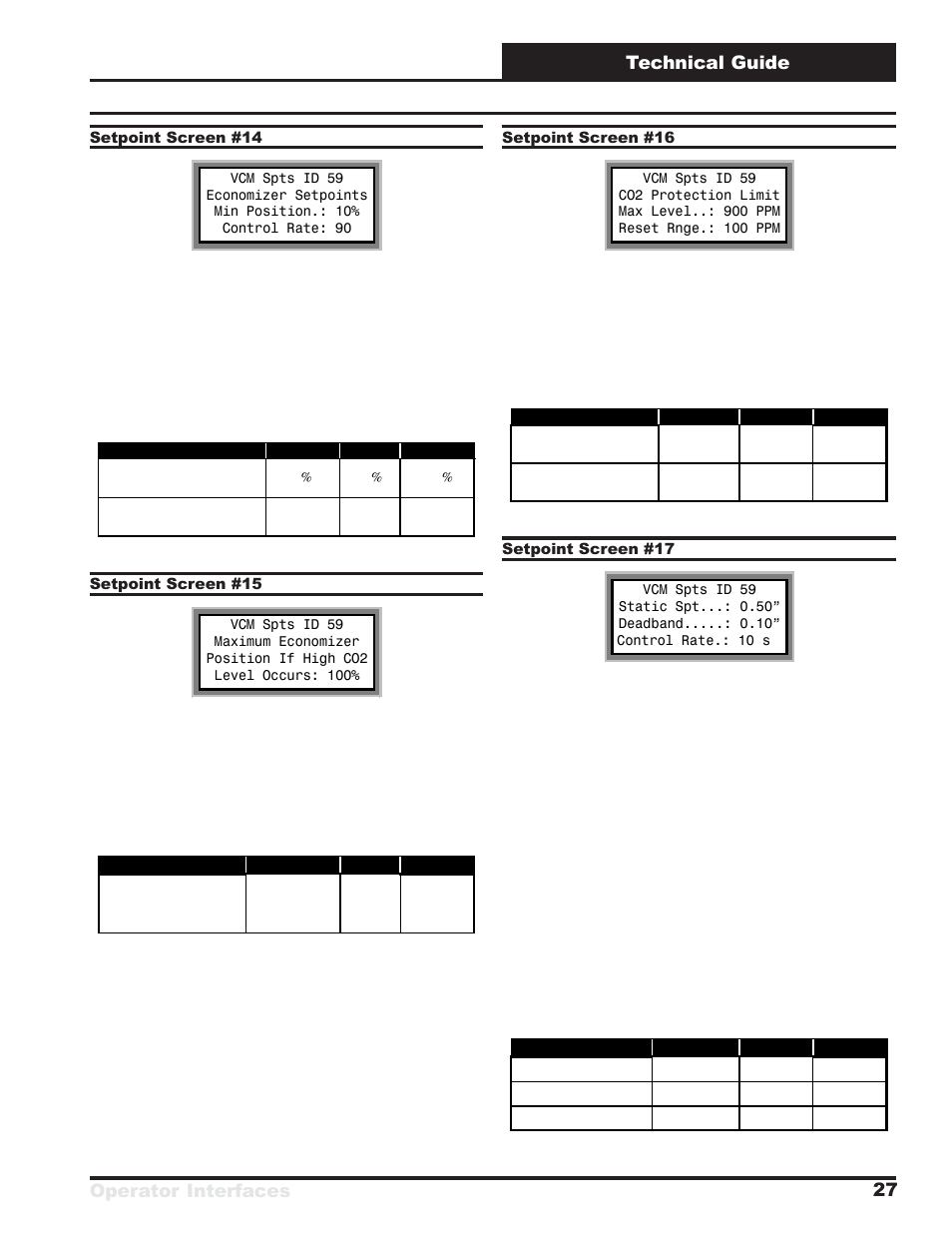 Operator interfaces technical guide 27 | Orion System VCM User Manual | Page 27 / 52