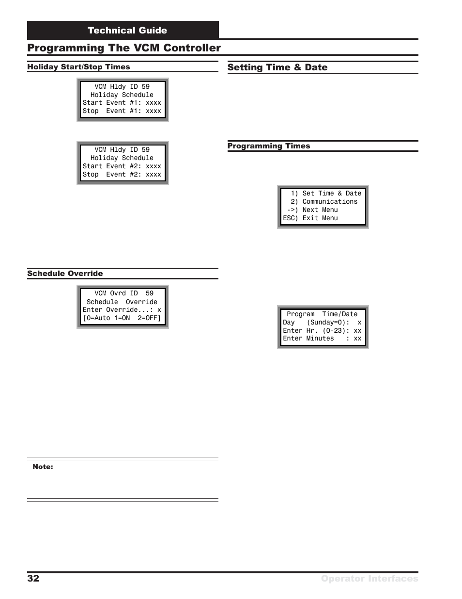 Programming the vcm controller | Orion System VCM User Manual | Page 32 / 52