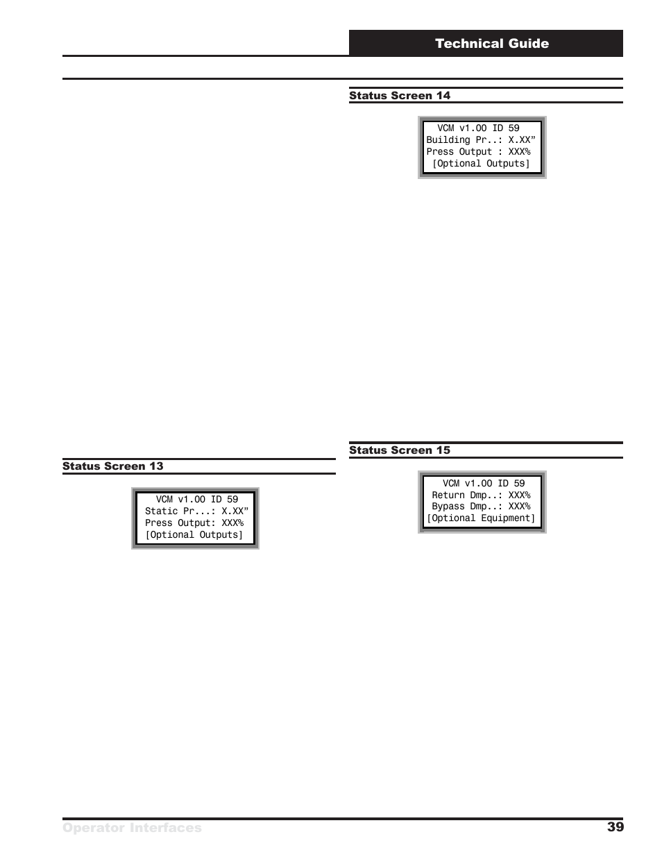 Operator interfaces technical guide 39 | Orion System VCM User Manual | Page 39 / 52