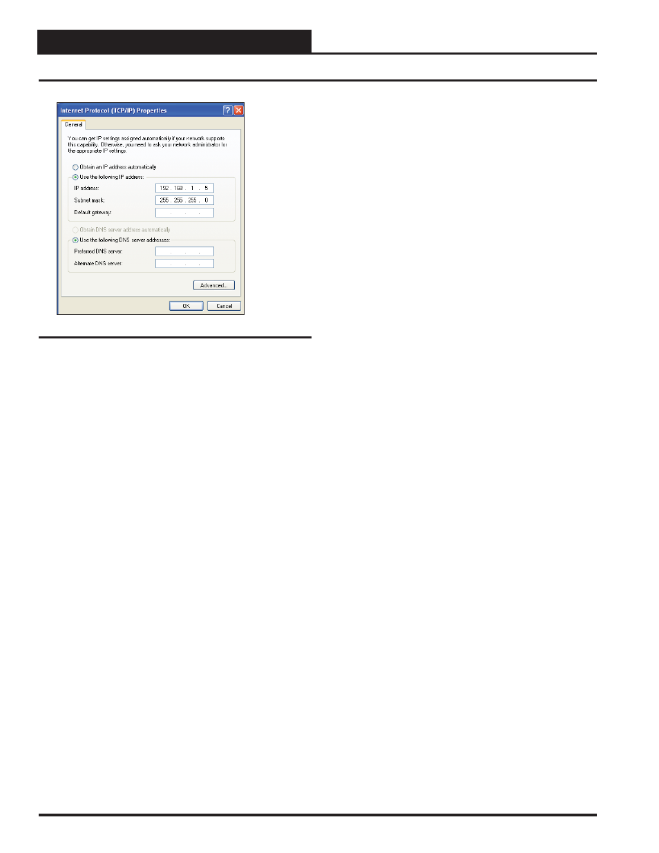 Ip address confi guration, Pt-link ii bacnet, Technical guide pt-link ii interface 8 | Orion System PT-Link II BACnet2 User Manual | Page 8 / 60