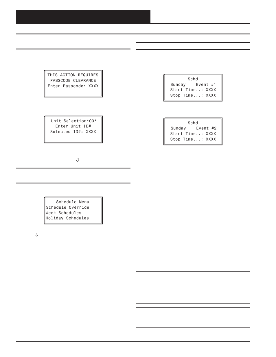 Modular system manager sd, Schedules and holidays, Vav/cav/mua operator interface sd 22 | Scheduling | Orion System VAV II Controller v.1 User Manual | Page 22 / 80