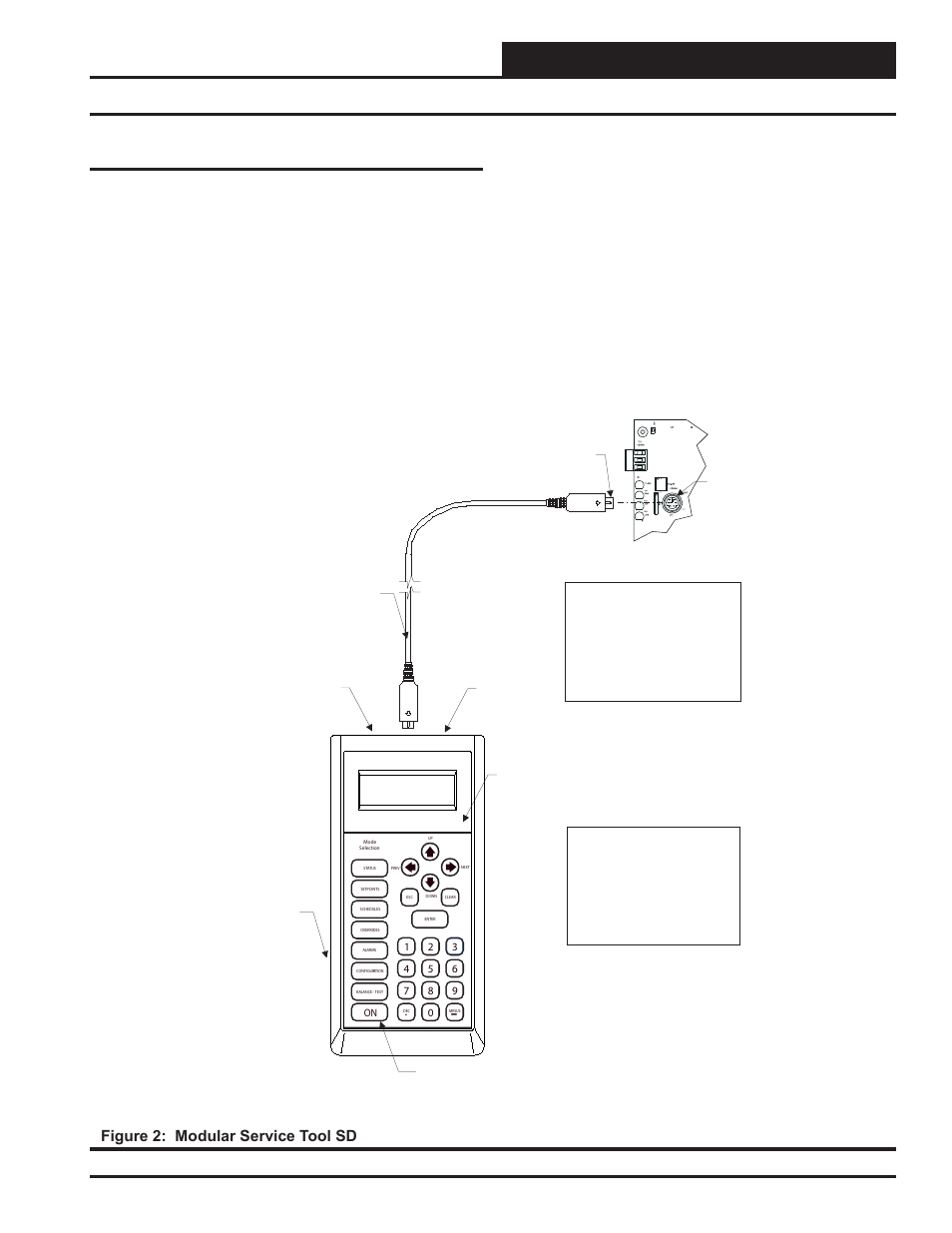 System connection, Modular service tool sd, Vav/cav/mua operator interface sd | 5modular service tool sd, Figure 2: modular service tool sd | Orion System VAV II Controller v.1 User Manual | Page 5 / 80