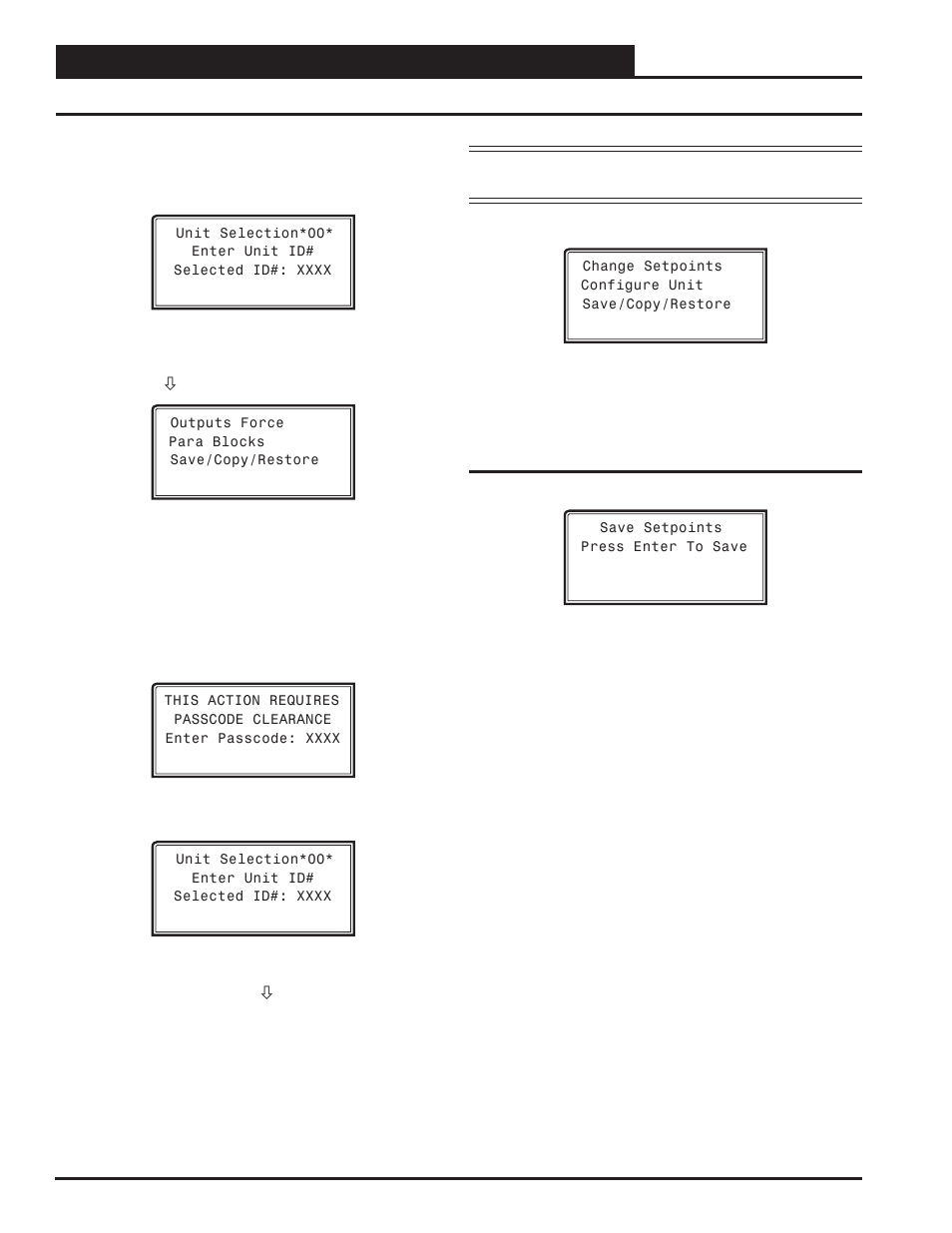 Appendix a - save, load, copy setpoints, Saving & copying setpoints, Vav/cav/mua operator interface sd 66 | Save setpoints - network mode | Orion System VAV II Controller v.1 User Manual | Page 66 / 80