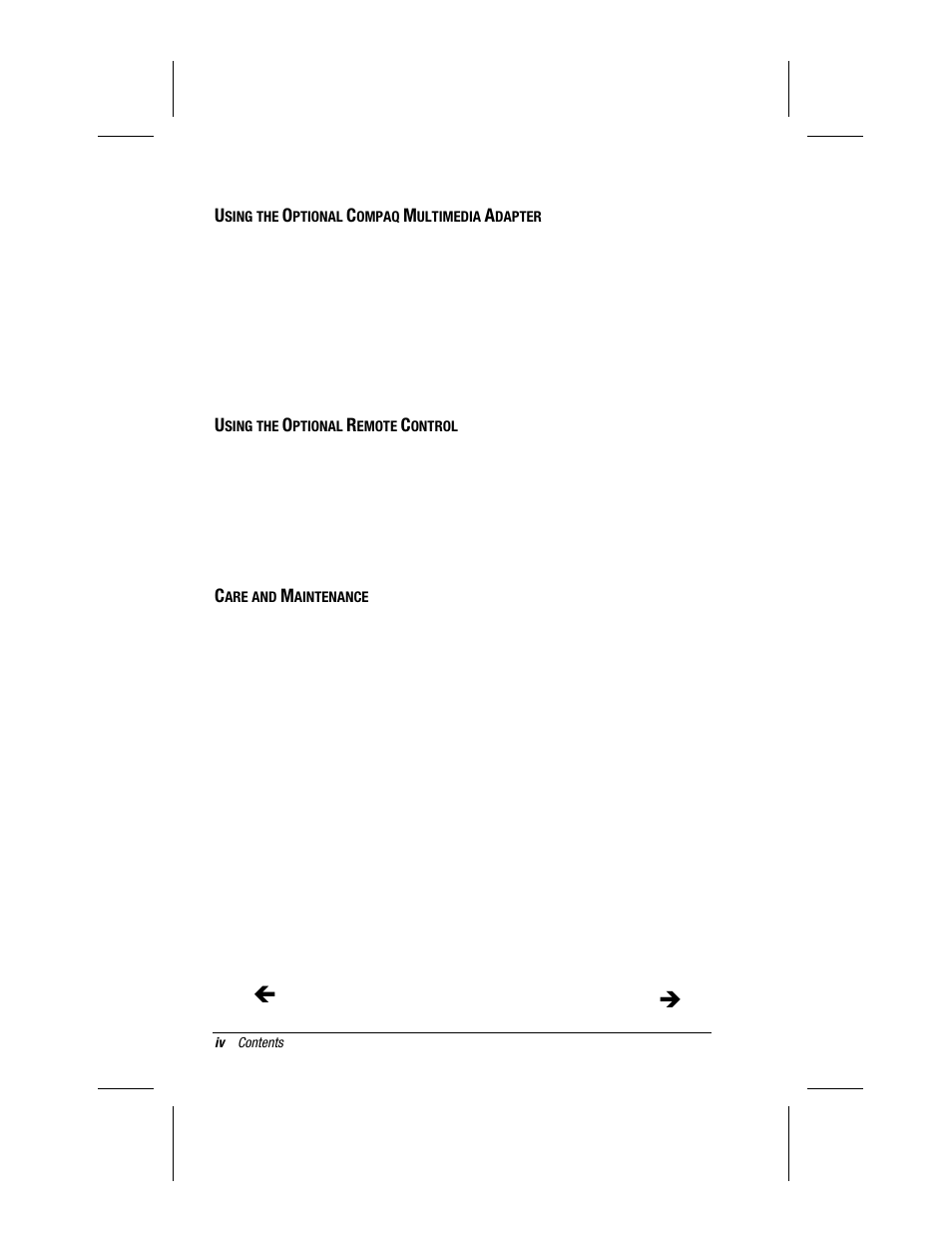 Compaq MP1400 User Manual | Page 4 / 69