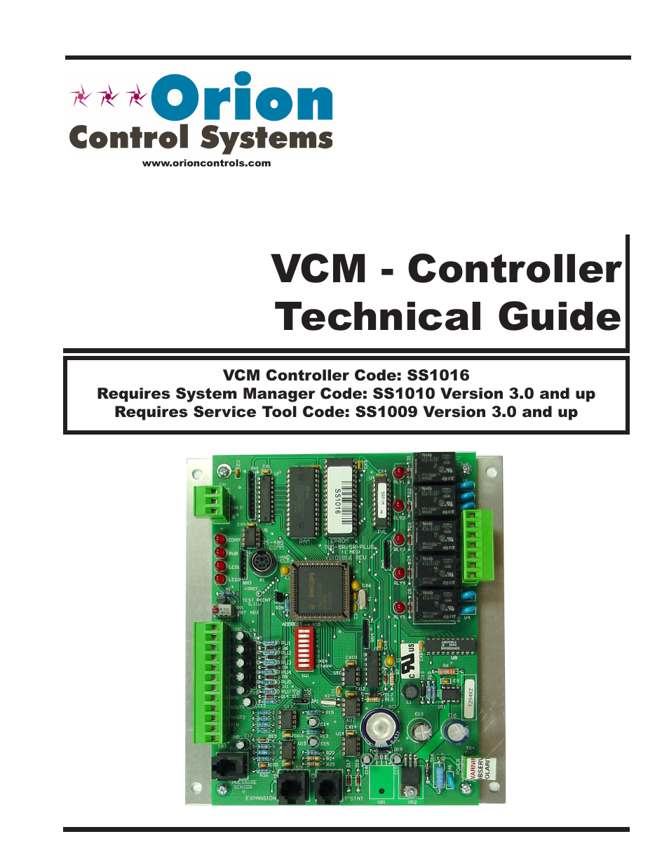 Orion System VCM Controller User Manual | 60 pages