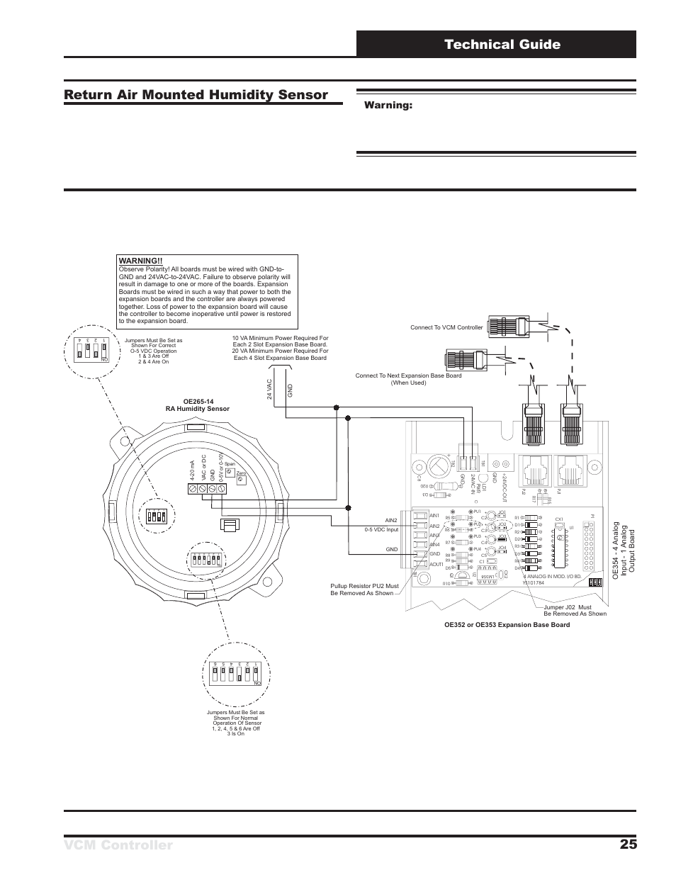 Warning | Orion System VCM Controller User Manual | Page 25 / 60