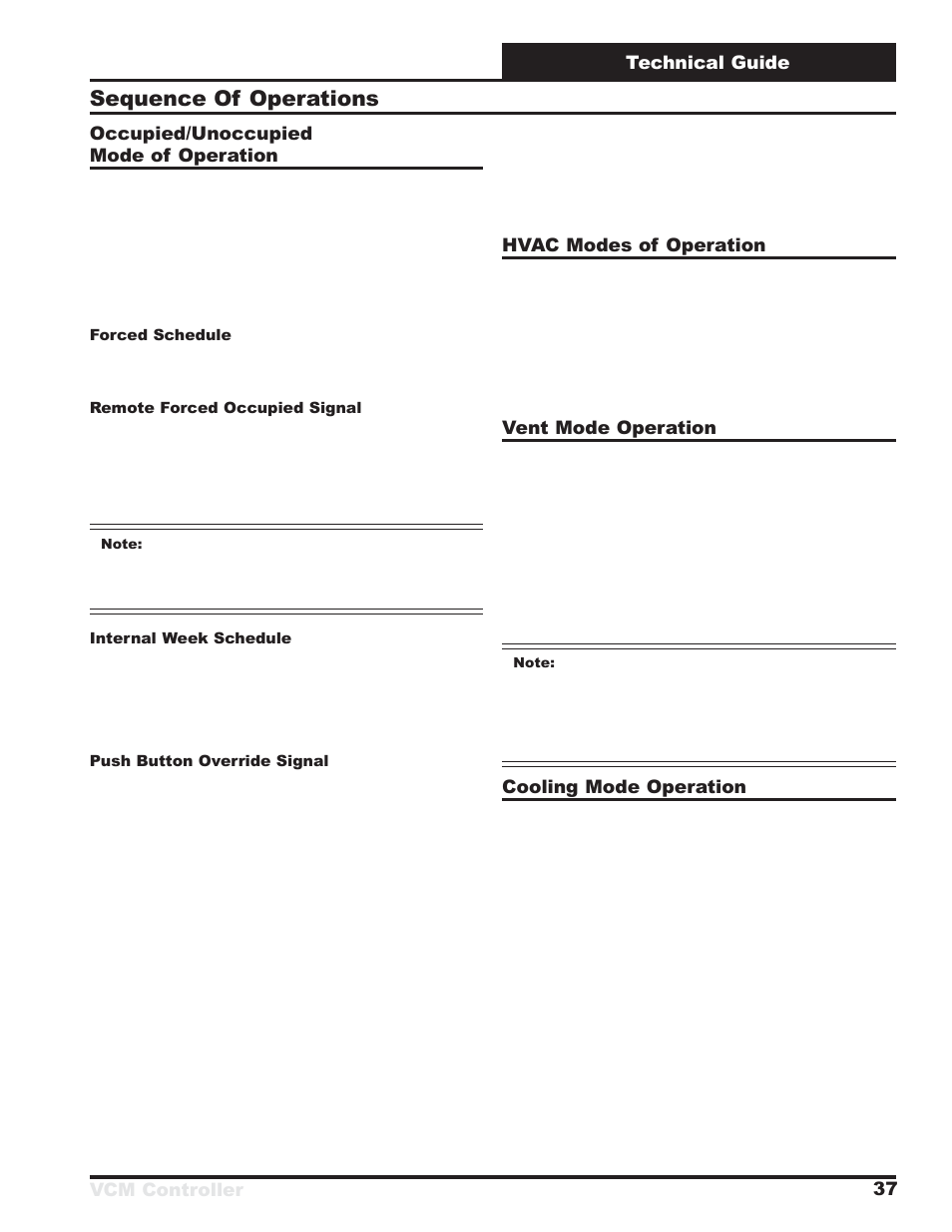 Sequence of operations | Orion System VCM Controller User Manual | Page 37 / 60