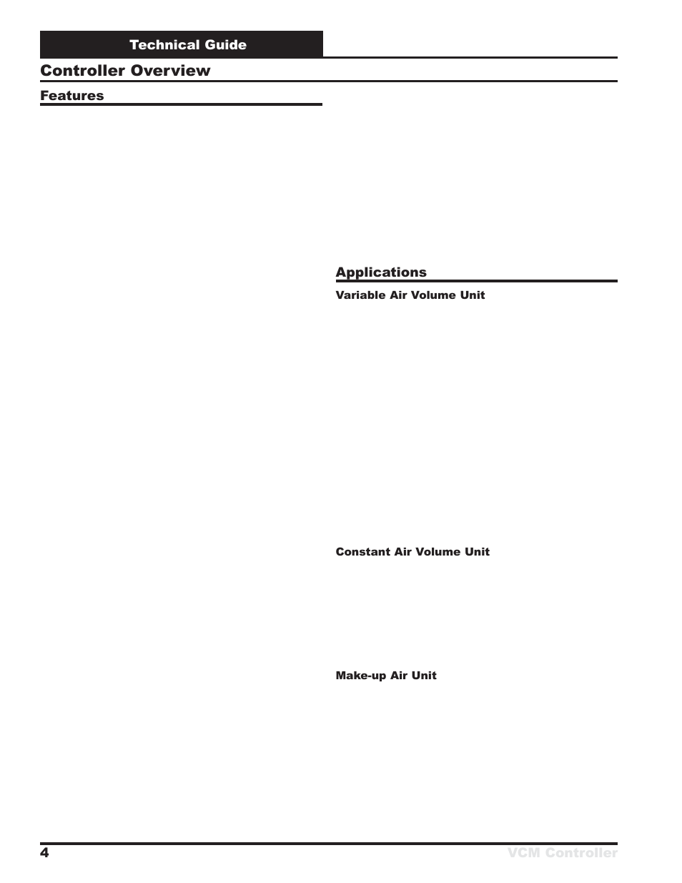 Controller overview | Orion System VCM Controller User Manual | Page 4 / 60