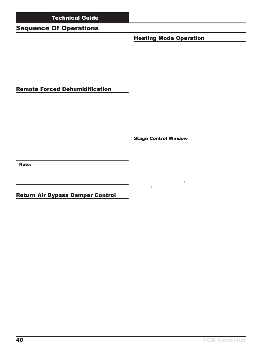 Sequence of operations | Orion System VCM Controller User Manual | Page 40 / 60