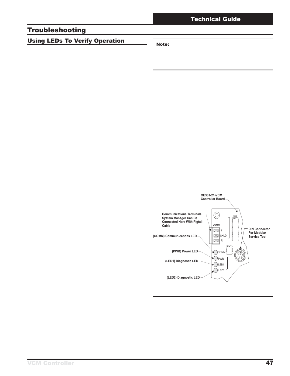 Troubleshooting | Orion System VCM Controller User Manual | Page 47 / 60