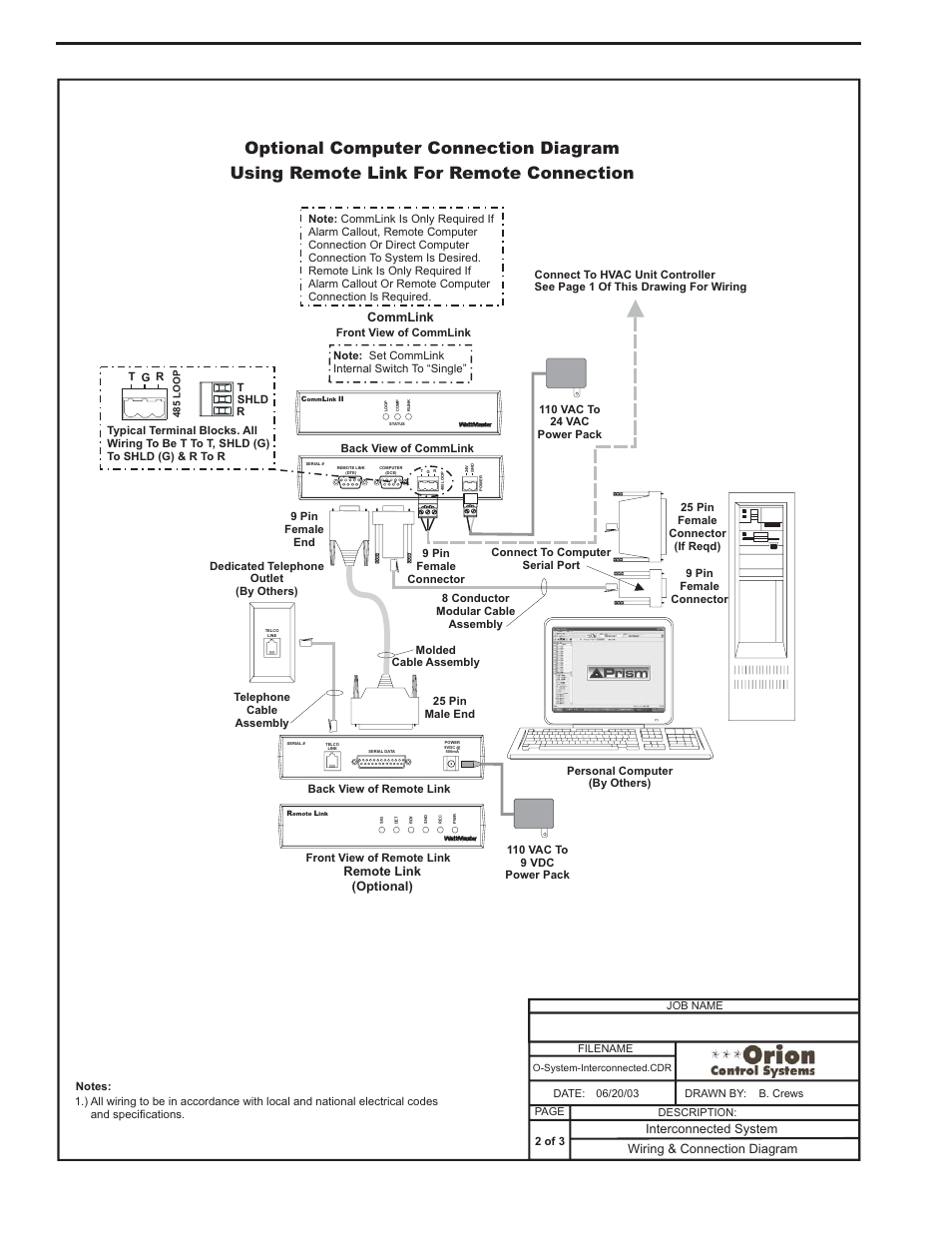 Component & system wiring 10 | Orion System VCM Component User Manual | Page 10 / 96