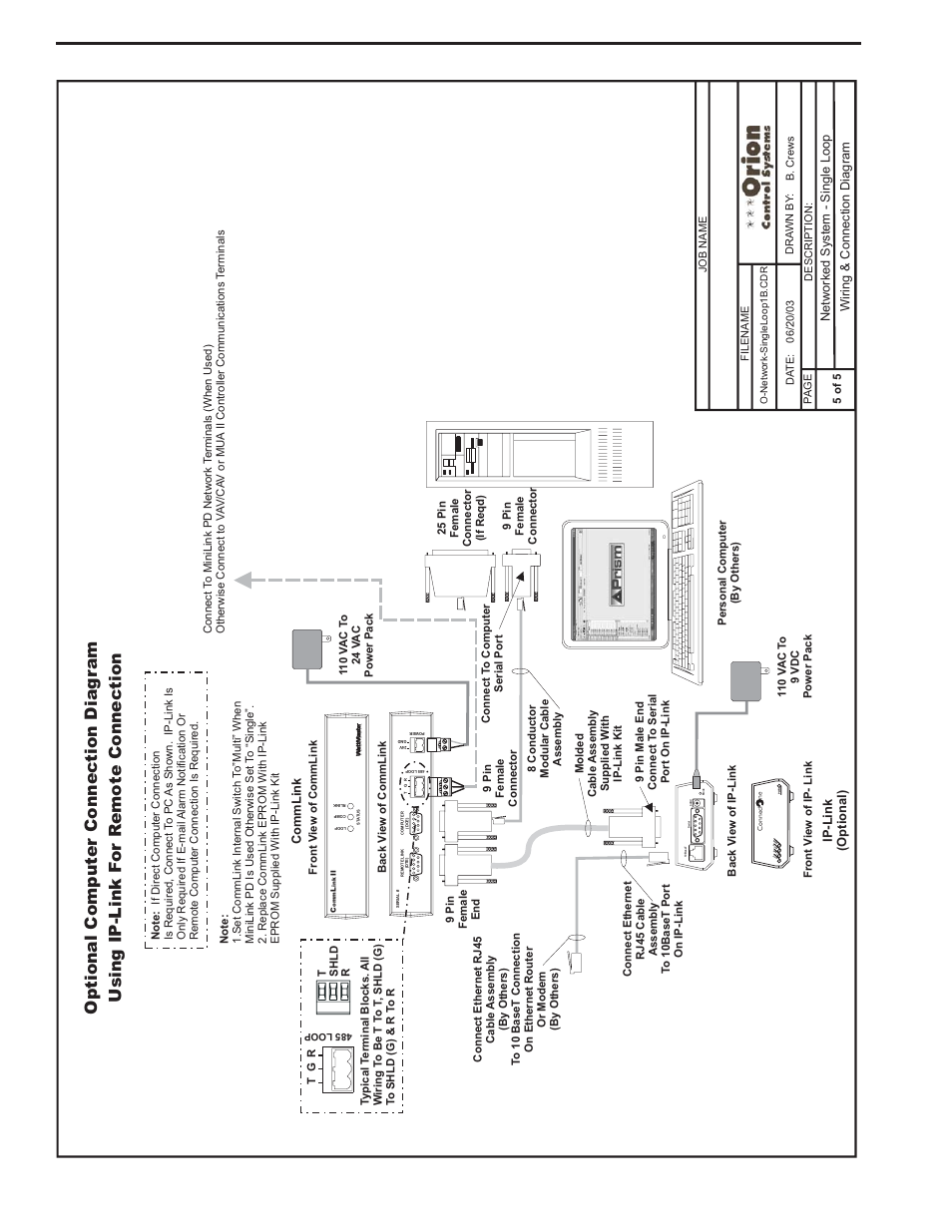 Component & system wiring 16, Controls | Orion System VCM Component User Manual | Page 16 / 96