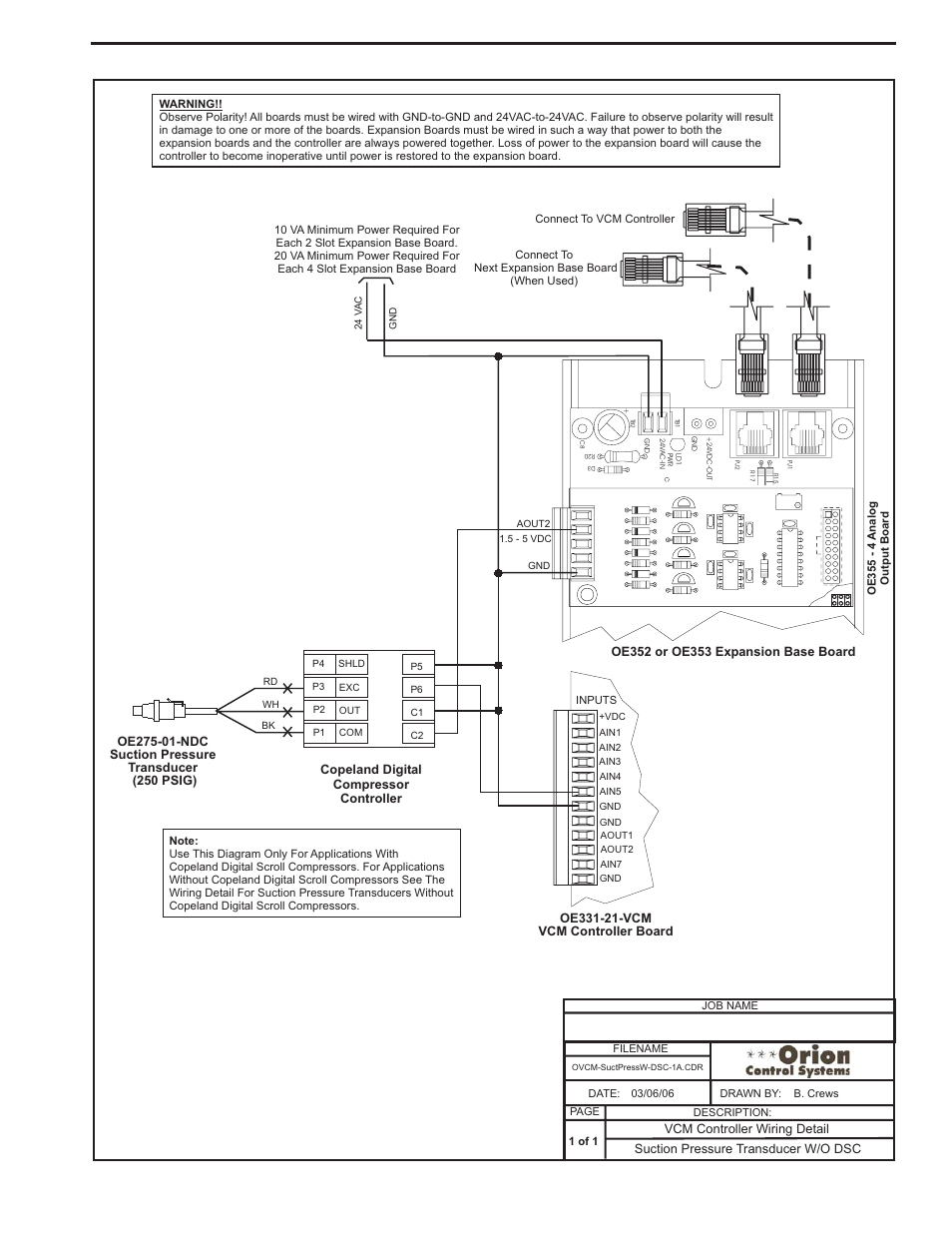 Component & system wiring 39 | Orion System VCM Component User Manual | Page 39 / 96
