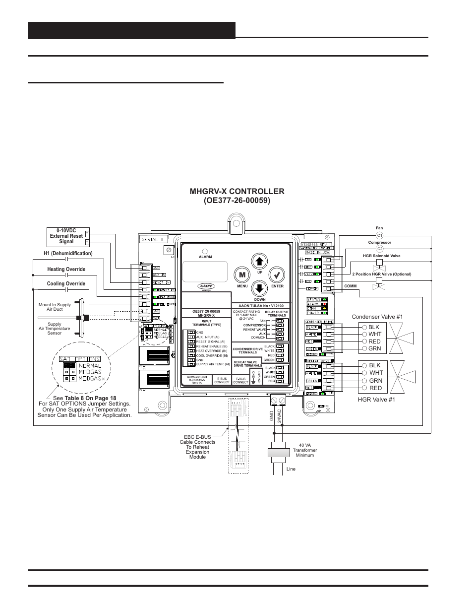Wiring, Mhgrv-x stand-alone wiring, Mhgrv-x field technical guide 6 | Stand-alone wiring, Figure 3: mhgrv-x controller stand-alone wiring | Orion System MHGRV-X User Manual | Page 6 / 26