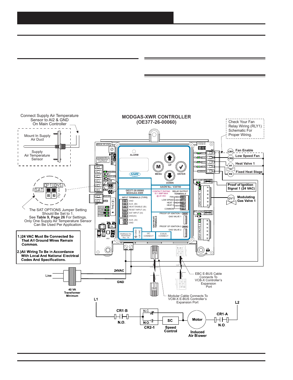 Wiring, Modgas-xwr technical guide 10, Anode an od e an o d e | C cable connecting to the appropriate i | Orion System MODGAS-XWR User Manual | Page 10 / 28