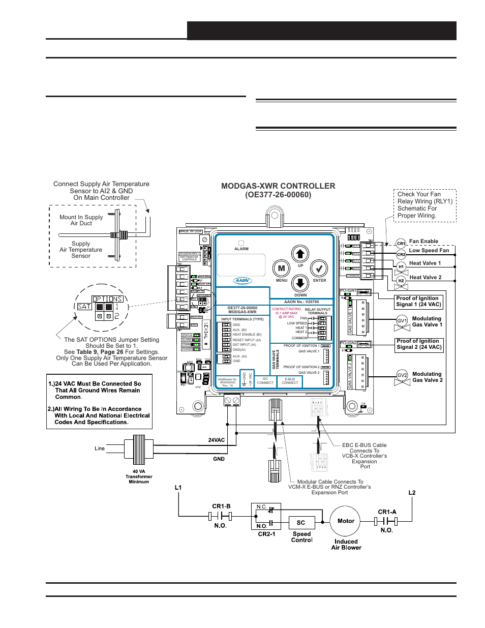 Wiring, Modgas-xwr technical guide, Anode an od e an o d e | C cable connecting to the appropriate i | Orion System MODGAS-XWR User Manual | Page 11 / 28