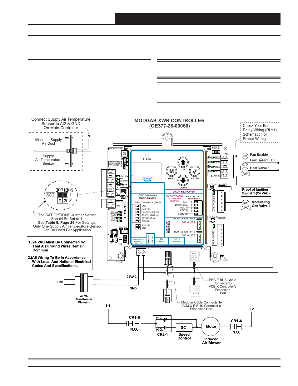 Wiring, Modgas-xwr technical guide, Anode an od e an o d e | C cable connecting to the appropriate i | Orion System MODGAS-XWR User Manual | Page 9 / 28