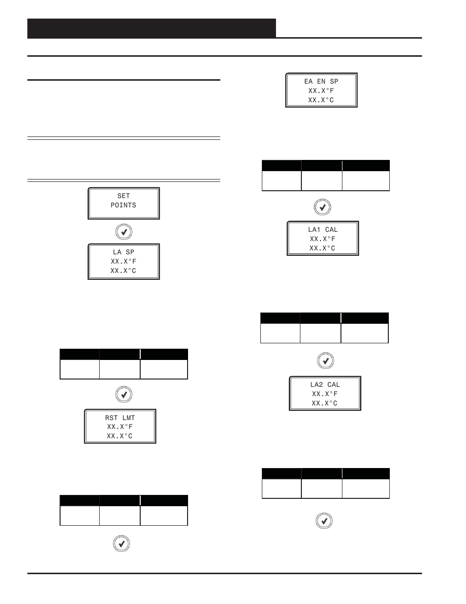 Lcd display screens, Setpoint screens, Preheat-x technical guide 16 setpoint screens | Orion System PREHEAT-X User Manual | Page 16 / 28